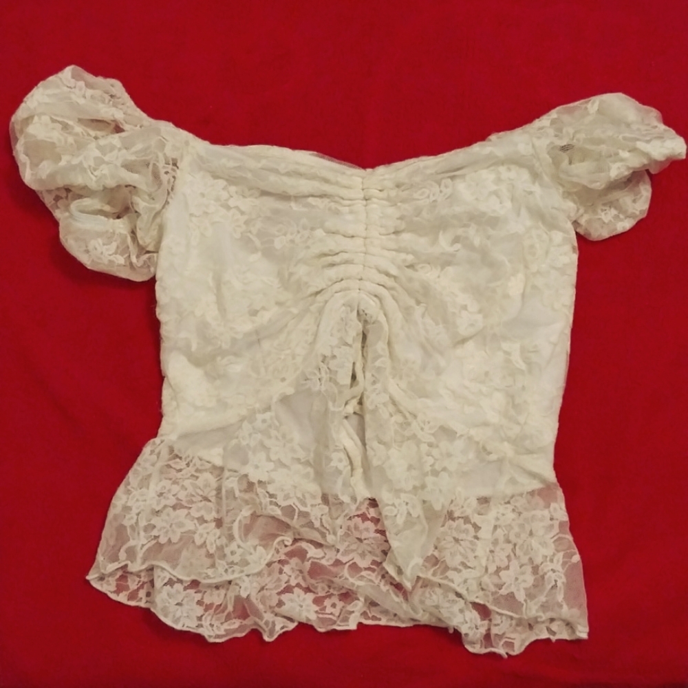 Molly Rose white lace top